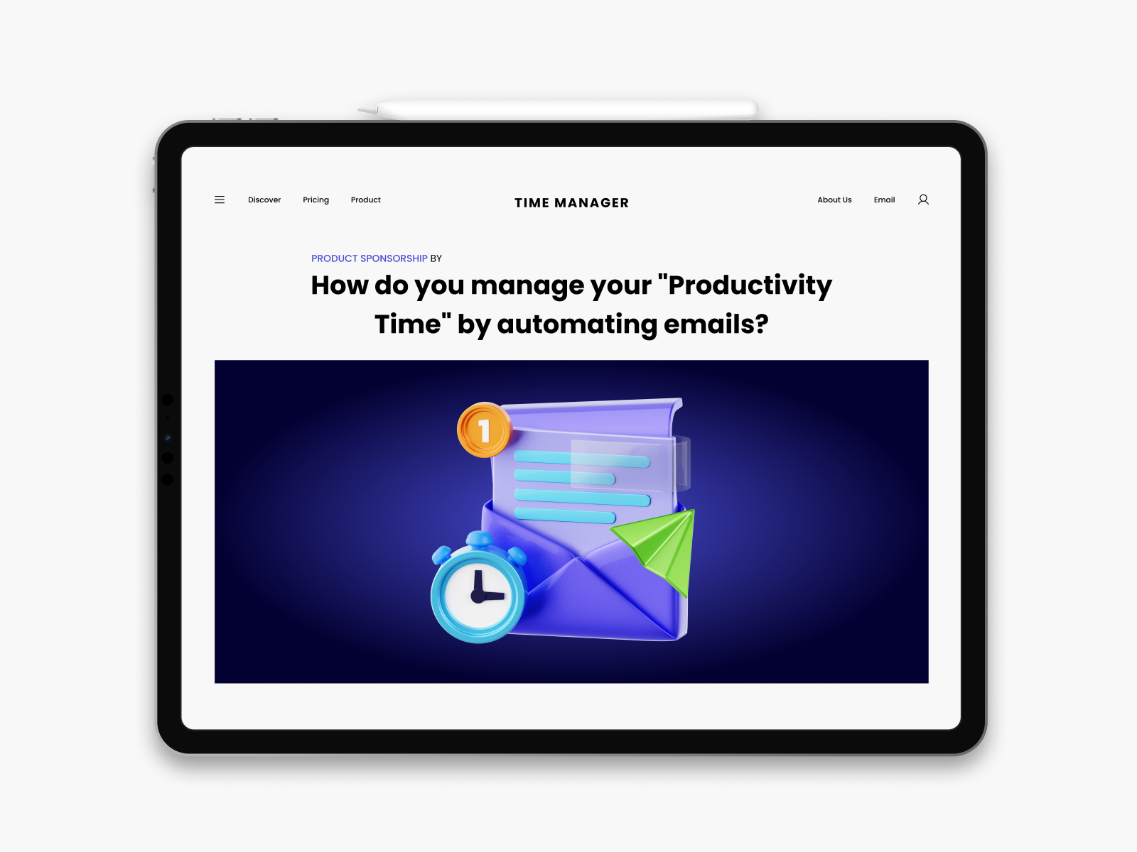 3D Email Time Management by Zulfa Mahendra for Eklip Studio on Dribbble