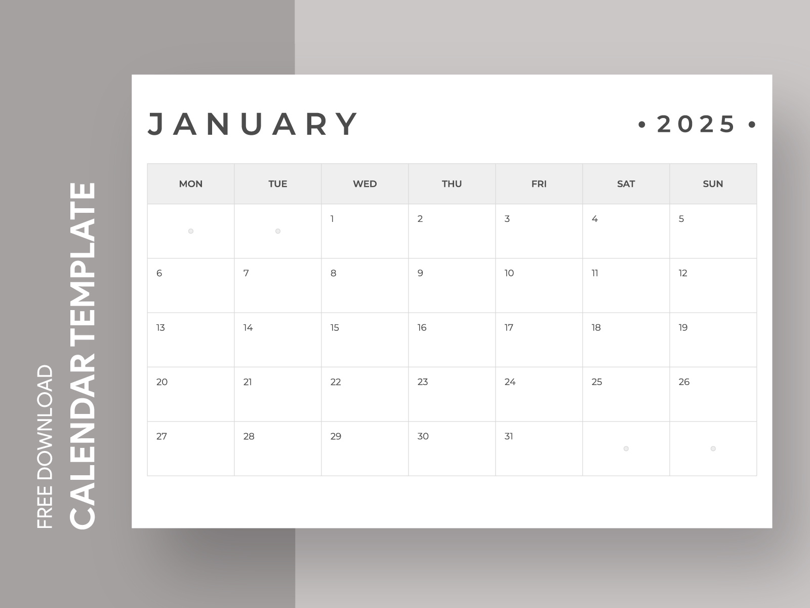 Simple Calendar by Gdoc on Dribbble