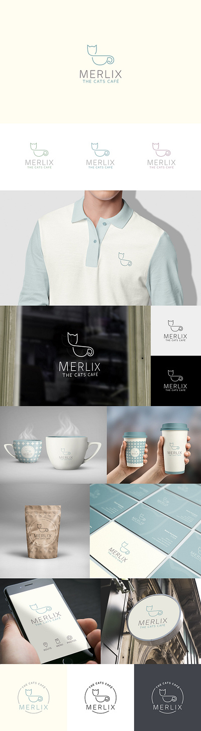 Merlix Cafe Logo Branding branding cafelogo design graphic design logo logo design