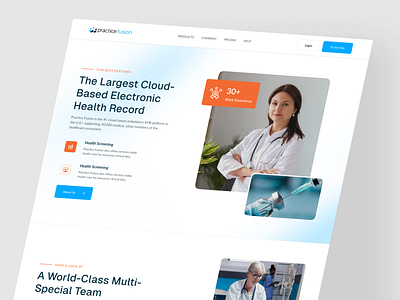 Cloud Base EHR - Healthcare About Us Page Design ehr health care health management healthcare medical mental health patient management software telehealth uiux