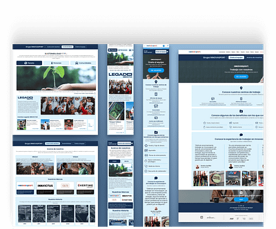 About us Landing Page - Innovasport about us brand branding graphic design landing page mobile redesign tablet ui ux web