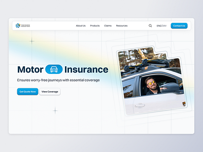 Motor Insurance - Landing Redesign | Tokio Marine Insurance claims coverage hero redesign insurance insurance landing landing landing page landing redesign motor insurance product design skeuomorphism ui design uiux user interface website landing