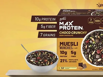 Max Protein branding graphic design ui