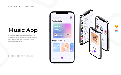 Music App app app design mobile app design music music app ui uiux ux