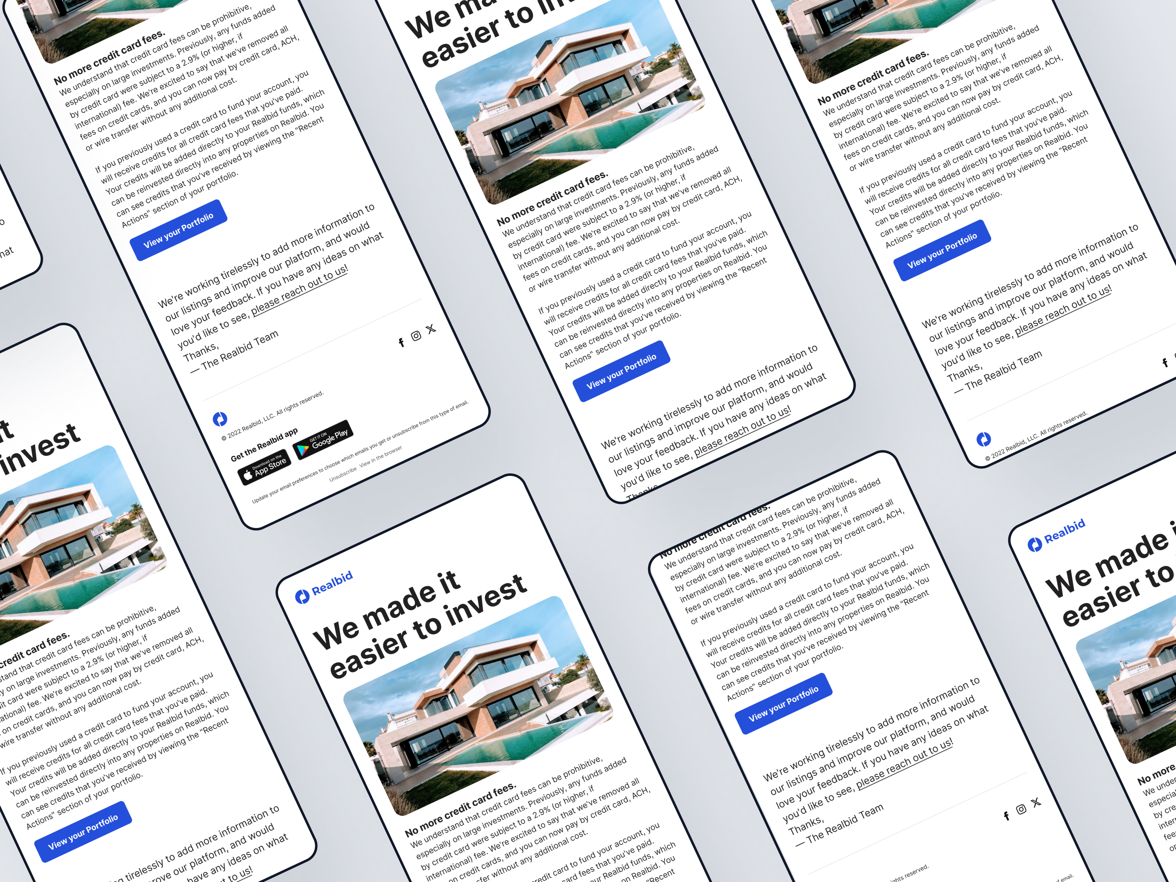 Realbid Marketing Assets - Email Campaign ads app banner branding design email sms graphic design illustration logo meta product design typography ui ux vector