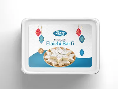 Saras Dairy Elaichi and Kesar Peda Box Design barfi sweets box box box design branding indian sweets kaser peda box label design logo design packaging pouch design product design sweet box