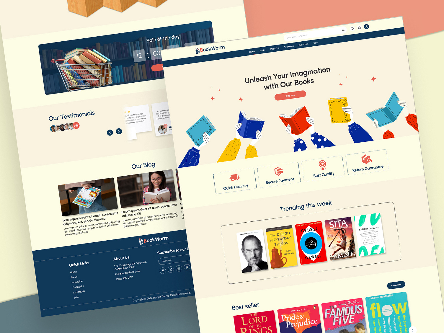 Online Book Store Website Design by Dolphin Web Solution on Dribbble