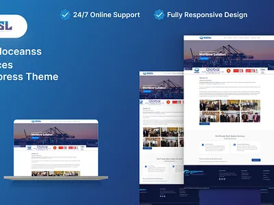 Home Page Design of Globaloceanssl fonten herosection landing landingpage laravel letsgo live livesite them ui uiux web webpage wordpress