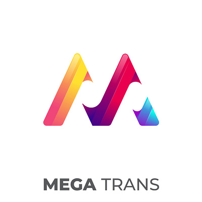 Mega Trans Logo brand identity branding design identity logo logo design monogram