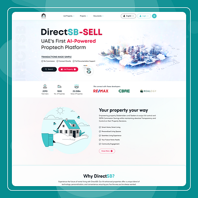 DirectSB Website 3d animation branding graphic design logo ui