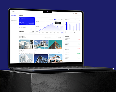 Investment Real Estate Dashboard dashboard investments real estate ui uiux webapp