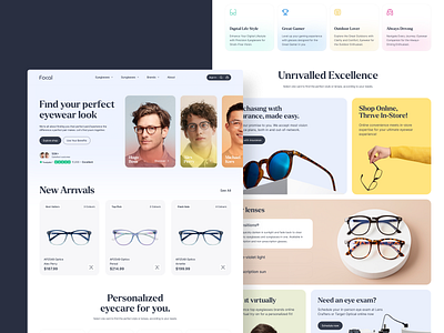 Eyewear Website Design branding colorful design dribbble best shot ecommerce eye wear glasses landing page orix sunglass sunglasses trendy web web design webdesign website