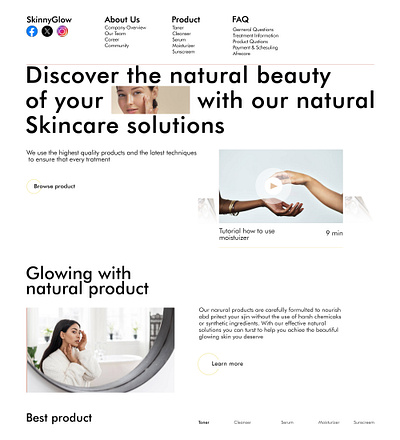 skin care banner branding design graphic design illustration logo photoshop