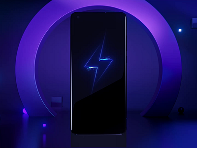 Xiaomi Plasma Charging by Milkinside 3d animation battery branding c4d charging energy fire glass motion operating plasma reflection system ui ux xiaomi