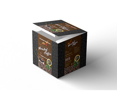Coffee box packaging design cover design packaging product