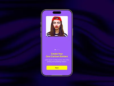 Sticker Maker App Onboarding Animation animation app onboard app onboard video motion graphics onboard animation onboard video sticker maker sticker maker animation sticker maker app