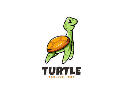 Turtle Logo Design Vector animal cute design game green logo sea turtle vector