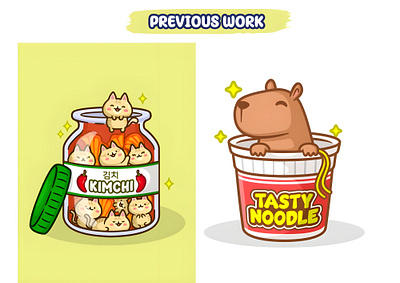 tasty noodle animation branding cartoon cute design illustration kawaii logo tshirt