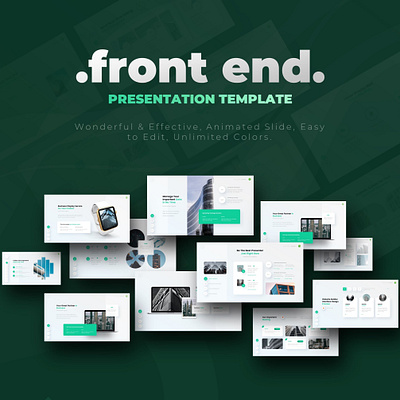 Front End Presentation Template branding marketing simple ui ux style