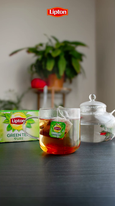 Creative Social Media Post for Lipton Green Tea ad design animation content creation graphic design ice tea lipton motion graphics product photography social media post