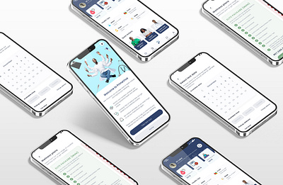 PrimeViva Mobile Application and Web Portal app design figma minimal ui ux