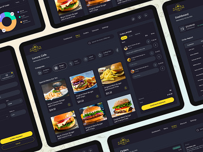 Luxury Cafe - UI Design app branding cafe ui design creative design layout design modern design