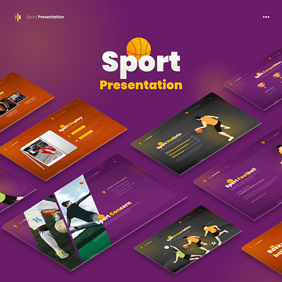 Sport Presentation Template animation illustration marketing sport