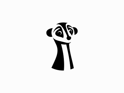 Meerkat Logo animal branding clean cute design emblem icon identity illustration logo mark mascot meerkat negative space sports symbol vector