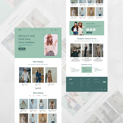 E-commerce Shop Landing Page - Daily UI #012 daily ui e commerce landing page web design