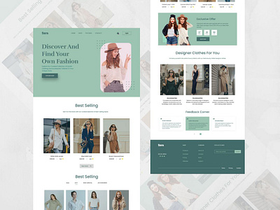 E-commerce Shop Landing Page - Daily UI #012 daily ui e commerce landing page web design