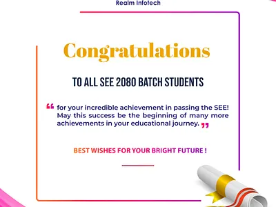 Congratulation 2080 batch students design graphic design