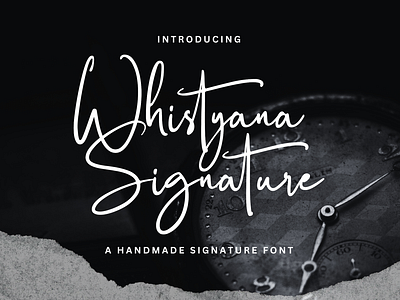 Whistyana - A Handmade Signature Font logotype
