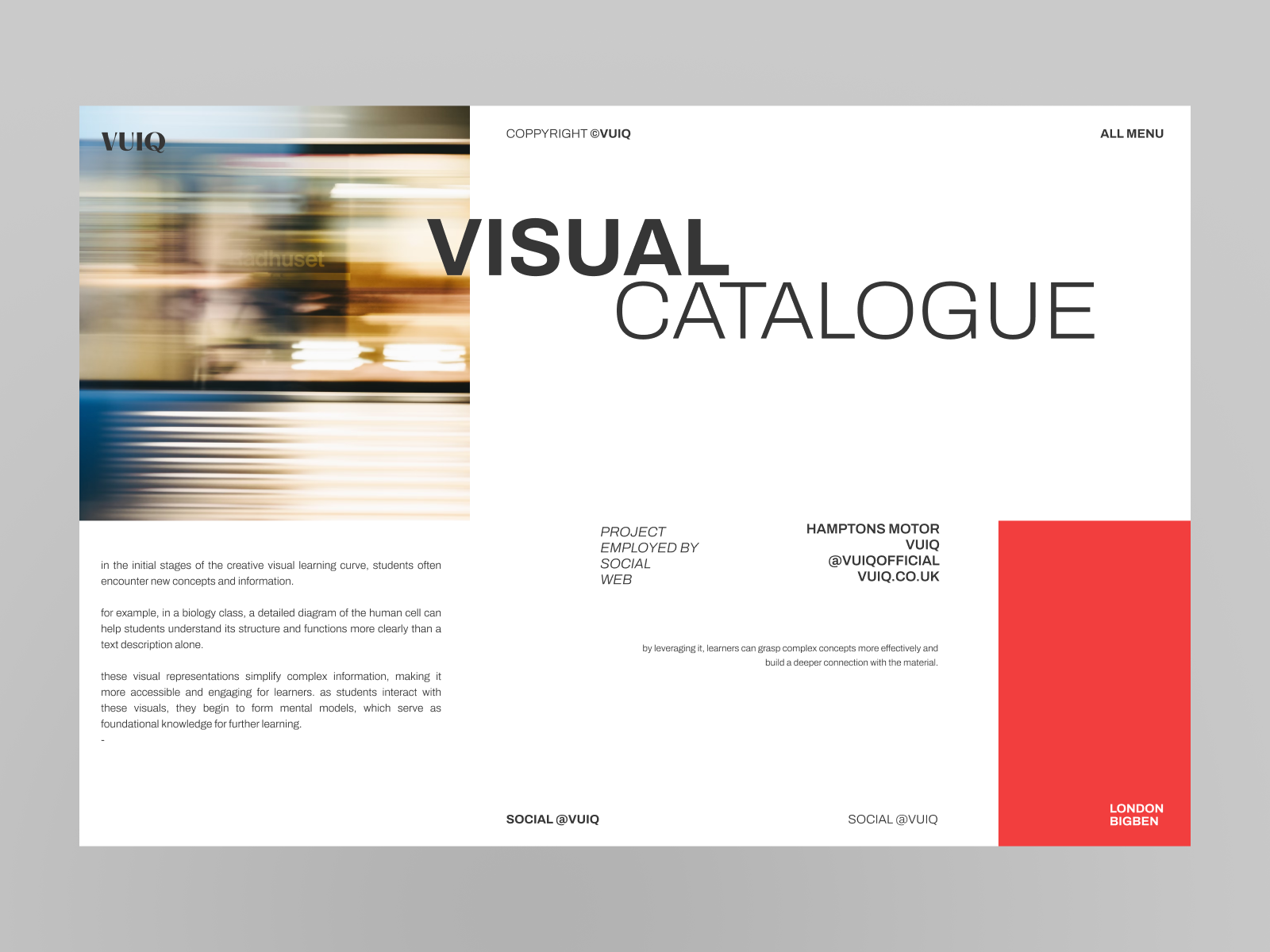 VUIQ - Visual Catalogue branding design illustration ui ui design uid uidaily uidesign uiux ux