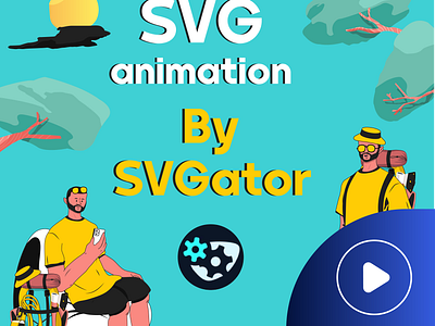 SVG animation by SVGator 2d animated animation graphic design illustration illustrator svg svg animation svgator ui ux web animation