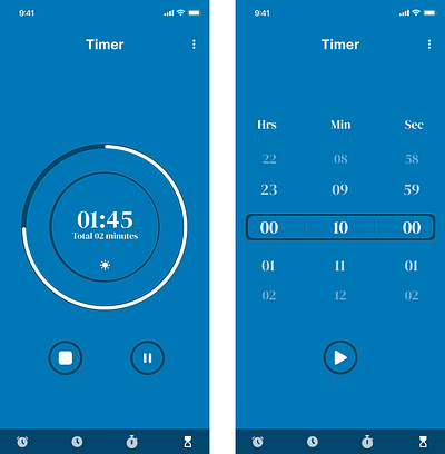 Countdown Timer Mobile UI Design - Daily UI #014 by Raunak on Dribbble