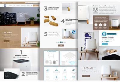 Ui Design of Air Filter Landing Page air filter branding design figma graphic design illustration landing page light logo mockup photoshop product purifier ui ux vector