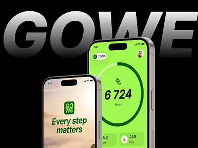GOWE Sport & Healthcare app app branding clean design design figma green healthcare sport ui