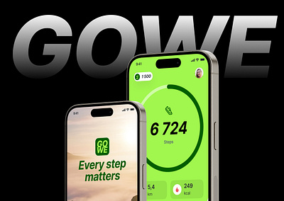 GOWE Sport & Healthcare app app branding clean design design figma green healthcare sport ui