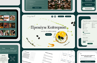 Food Catering Service Landing page Design catering design graphic design landing page typography ui user interface ux web design website