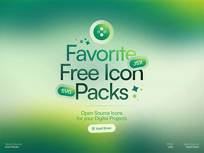 ✨ Favorite Free Icon Packs asset color palette colorful download favorite free gradient graphic design icon icons library logo open opensource pack resource source svg