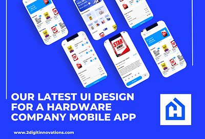 Our Latest UI design for a hardware company mobile App branding graphic design ui