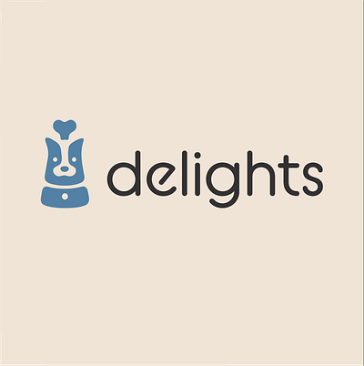 Delights Dog Treats brand identity branding creative creative logo dog treats dogs illustration logo design logomark logotype packaging design pet products playful wordmark