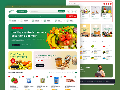 E-commerce Grocery Shopping Website Landing Page 3d animation c store layout e commerce grocery ecommerce ecommerce landing page design graphic design grocery grocery landing page grocery shop grocery store layout grocery store layout design grocery store website design js grocery store landing page supermarket landing page ui website