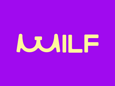 Milf design logo logotype typography