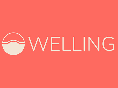 Welling AI adobe illustrator ai clean design design font graphic design logo minimalism minimalistic ui vector warm color