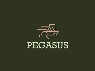 Pegasus cafe coffee logo coffee roastery coffee shop highend horse mark monoline pegasus logo premium coffee shop