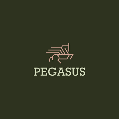 Pegasus cafe coffee logo coffee roastery coffee shop highend horse mark monoline pegasus logo premium coffee shop