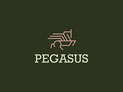 Pegasus cafe coffee logo coffee roastery coffee shop highend horse mark monoline pegasus logo premium coffee shop