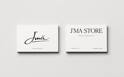 J'MA Store Branding alexeymalina business cards callygraphy logo fashion brand fashion identity lettering logo malina branding store branding store identity typography
