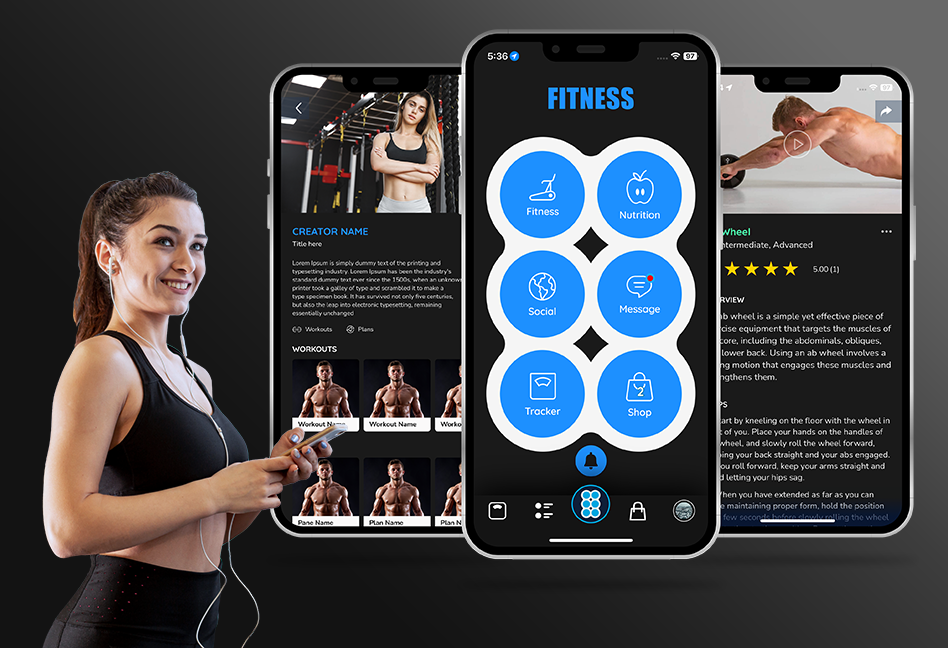 Fitness & Activity Tracking Mobile App abs app design canada clean ui ecommerce figma fitness fitness tracking app gym gym app healthcare marketplace mobile app nutrition sixpack ui ux usa wellness workoutapp